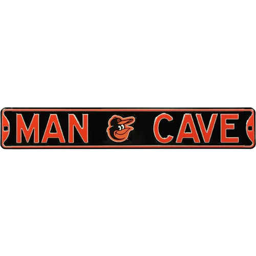 Baltimore Orioles "MAN CAVE" Authentic Street Sign