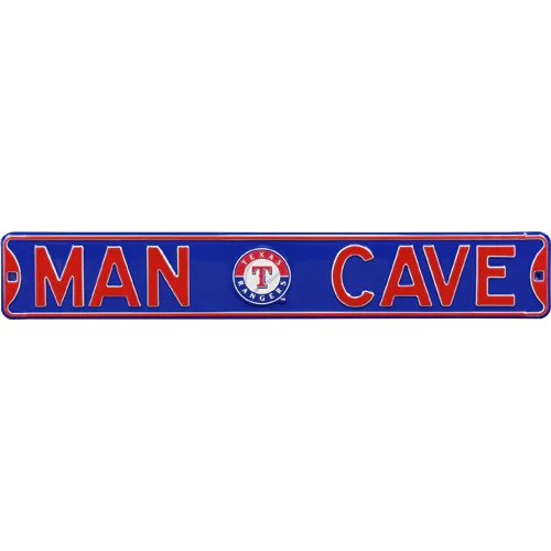 Texas Rangers "MAN CAVE" Authentic Street Sign