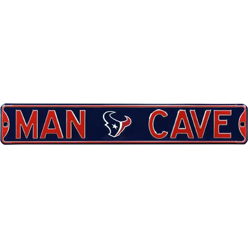 Houston Texans "MAN CAVE" Authentic Street Sign