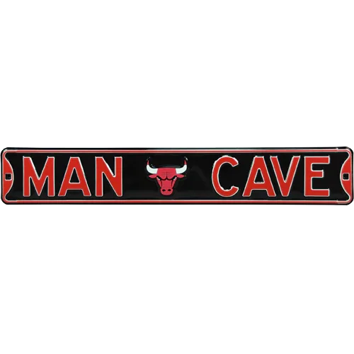 Chicago Bulls "MAN CAVE" Authentic Street Sign