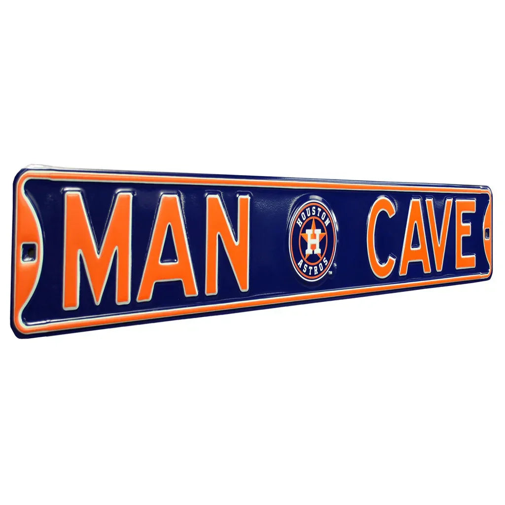 Houston Astros "MAN CAVE" Authentic Street Sign