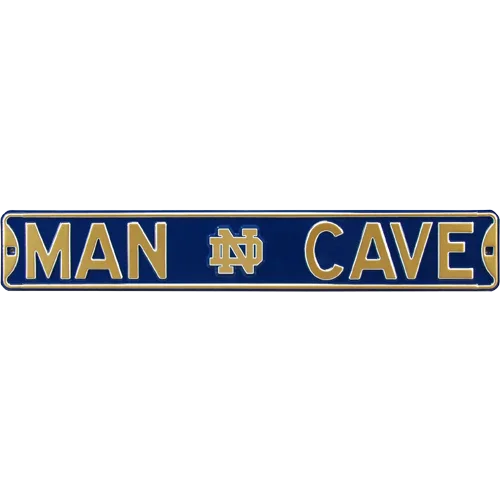 Notre Dame Fighting Irish "MAN CAVE" Authentic Street Sign