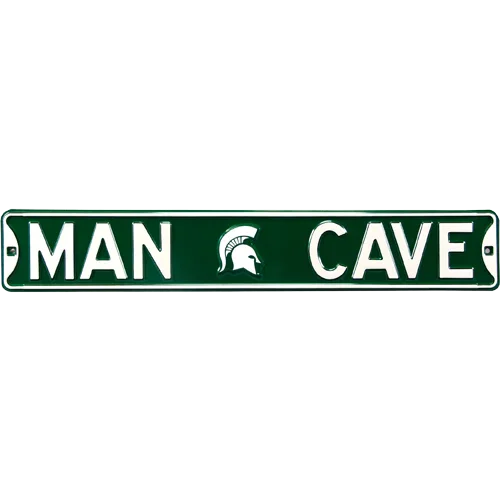 Michigan State Spartans "MAN CAVE" Authentic Street Sign