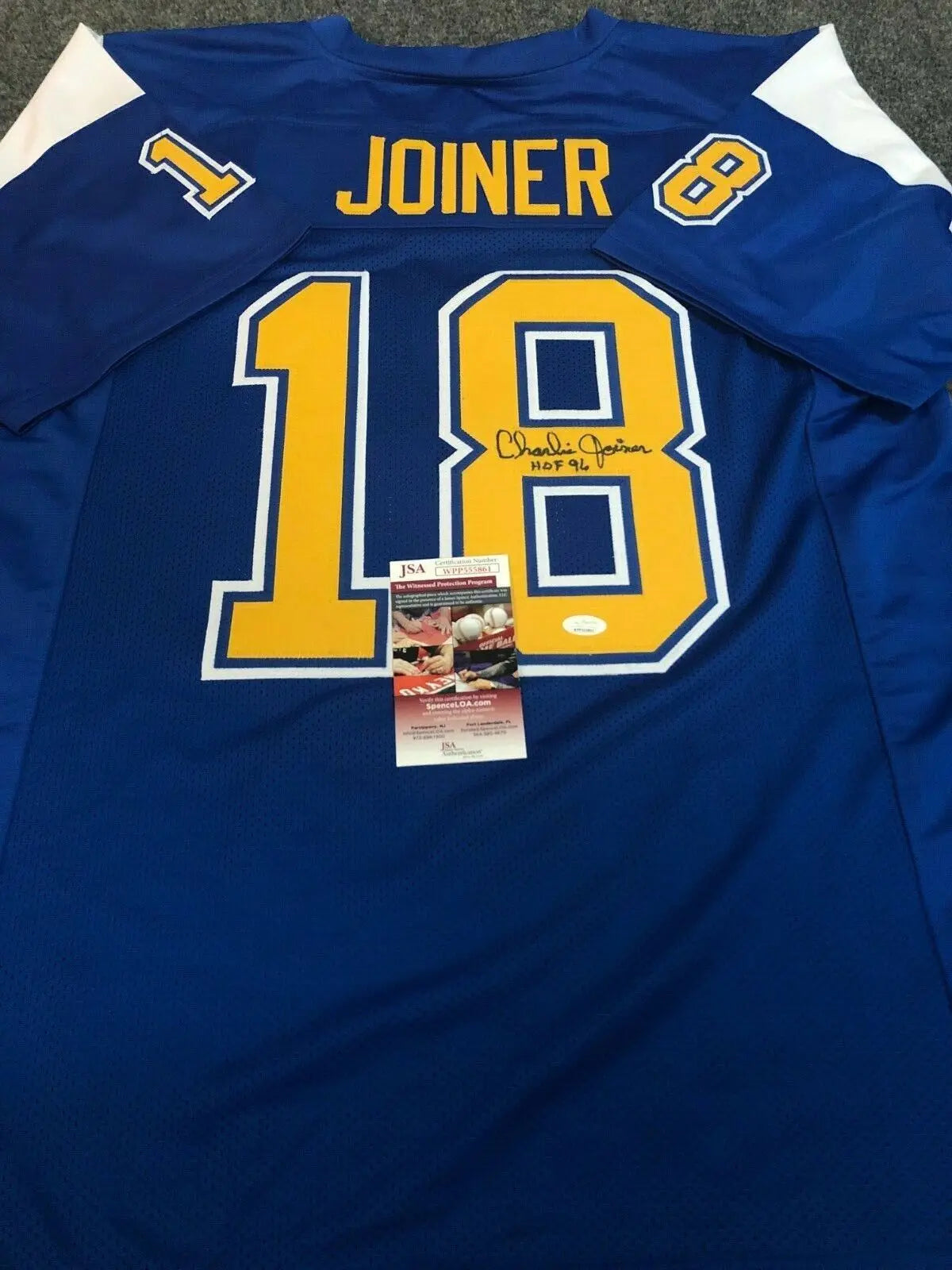 San Diego Chargers Charlie Joiner Autographed Signed Inscribed Jersey Jsa Coa