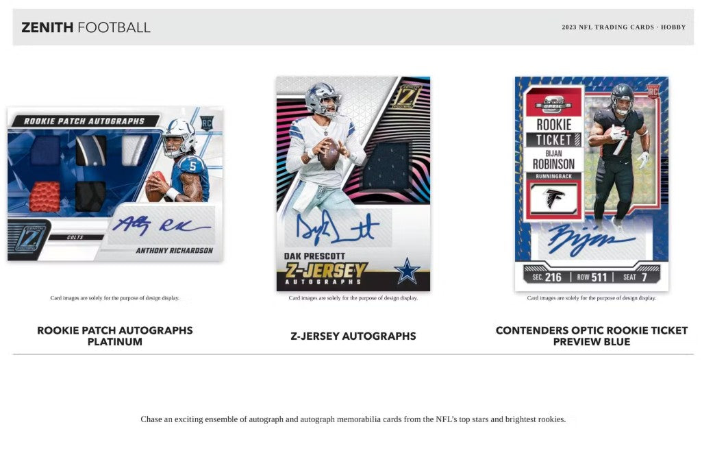 2023 Panini Zenith Football Hobby Box