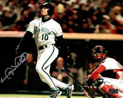 Gary Sheffield Autographed Florida Marlins 8x10 Photo