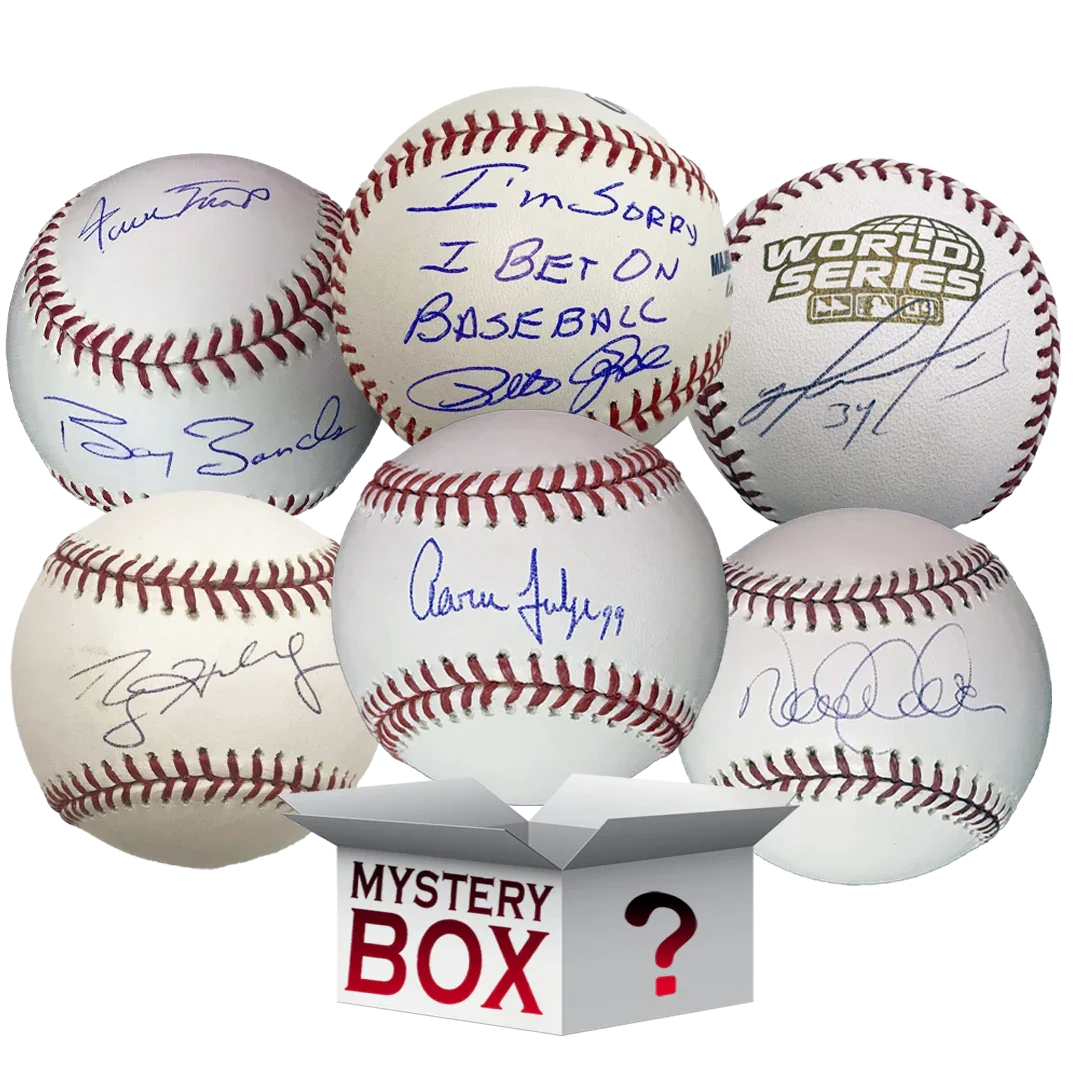 Autographed/Signed Rawlings Official MLB Baseball Mystery Box with PSA JSA or Beckett COA
