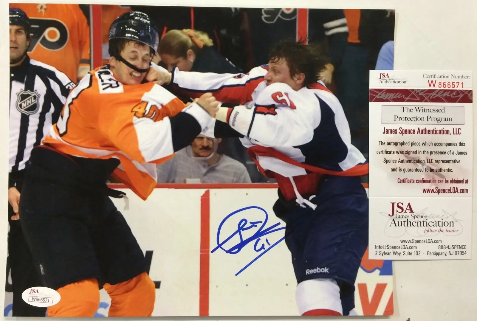 Steve Oleksy Autographed Signed Washington Capitals 8X10 Photo Jsa Coa