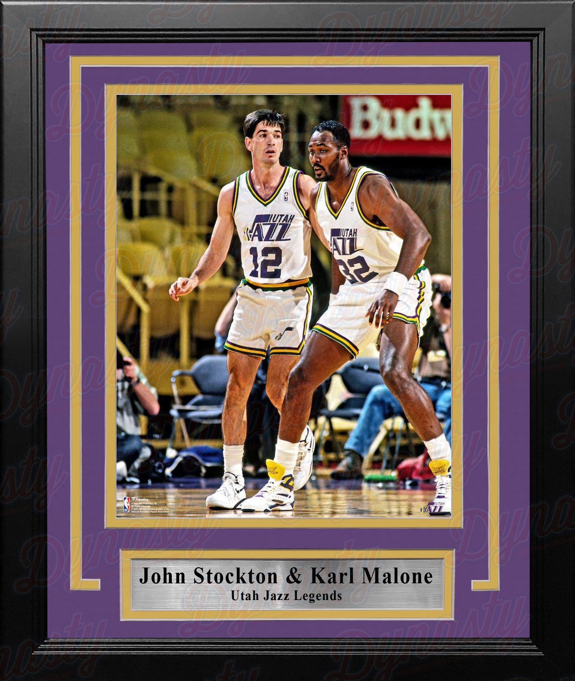 John Stockton & Karl Malone Utah Jazz 8" x 10" Framed Basketball Photo