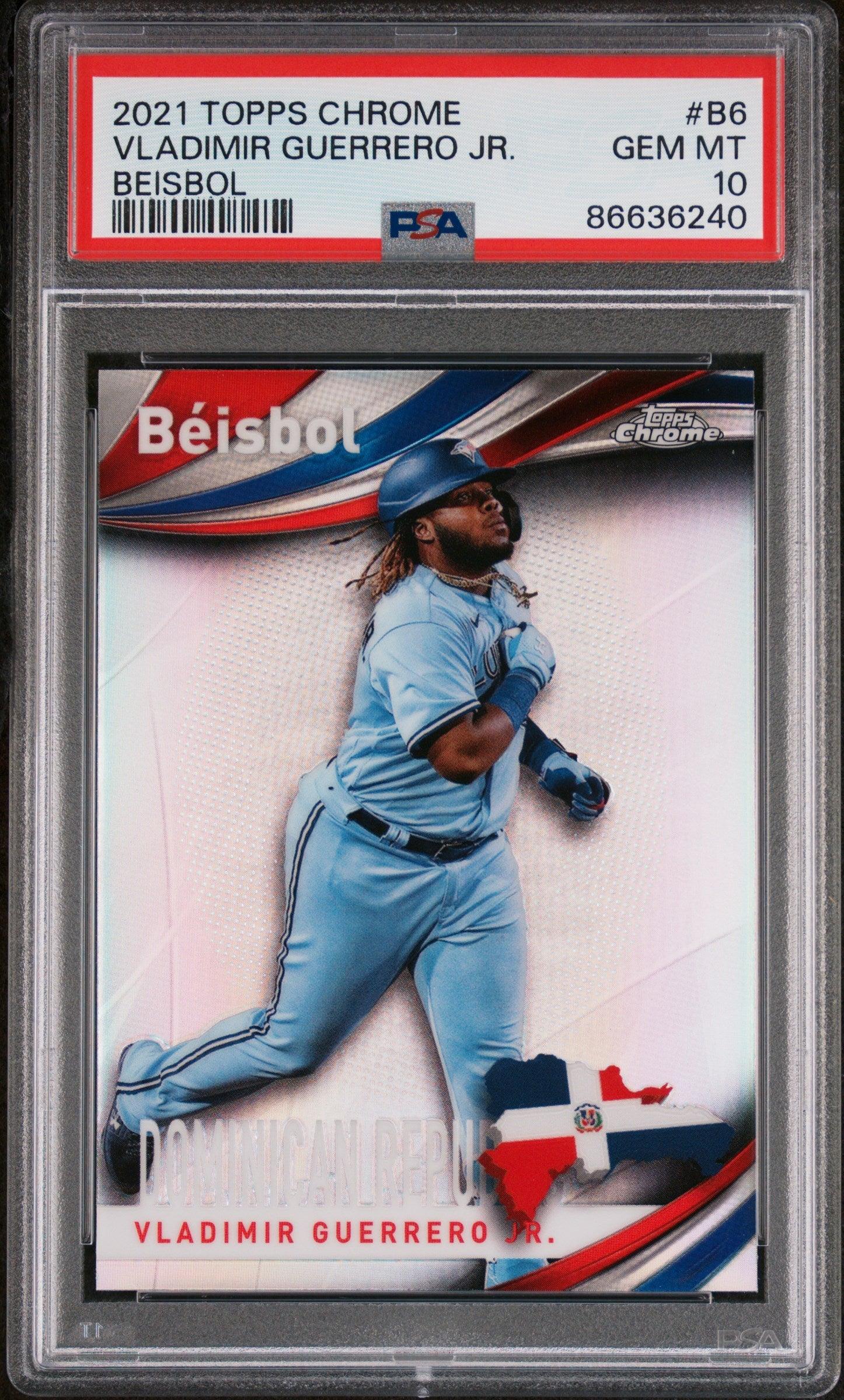 2021 TOPPS CHROME BEISBOL VLADIMIR GUERRERO JR #B6 - PSA 10