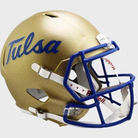 Tulsa Golden Hurricane Full Size Speed Replica Football Helmet Script- NCAA
