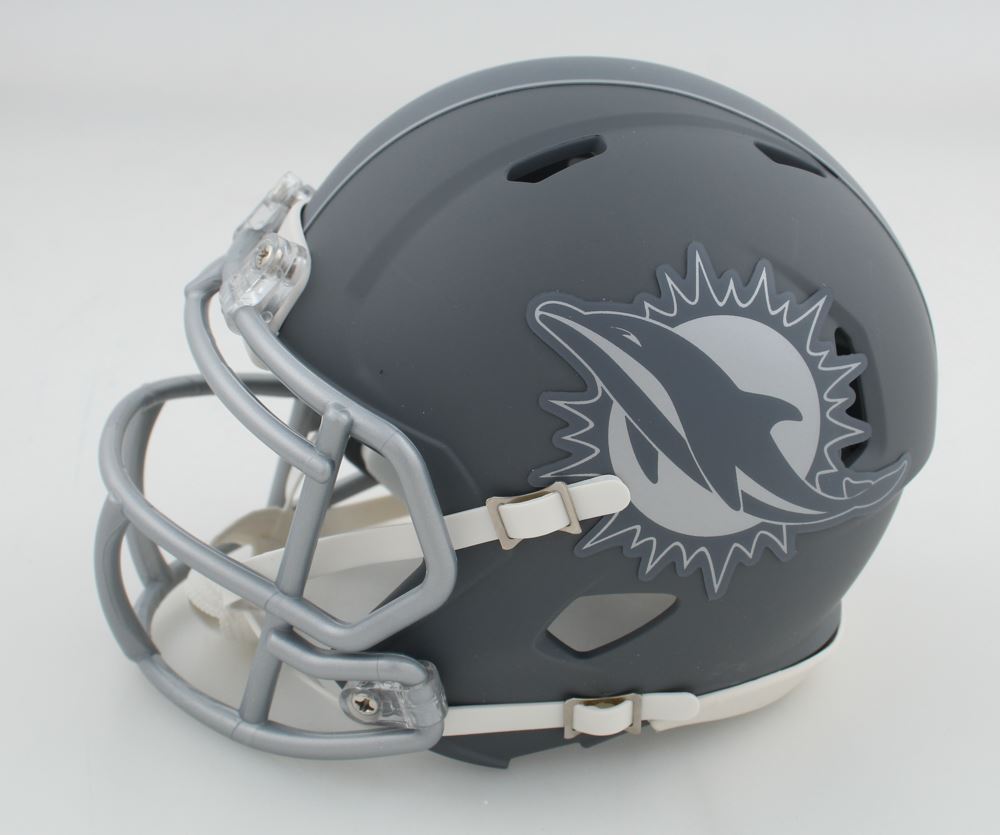 Tyreek Hill Autographed Miami Dolphins Riddell Slate Mini Helmet