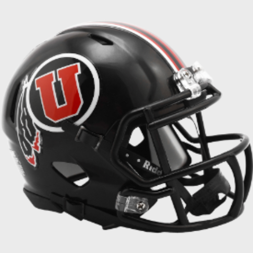 Utah Utes NCAA Mini Speed Football Helmet Black- NCAA