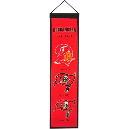 Tampa Bay Buccaneers Logo Evolution Heritage Banner