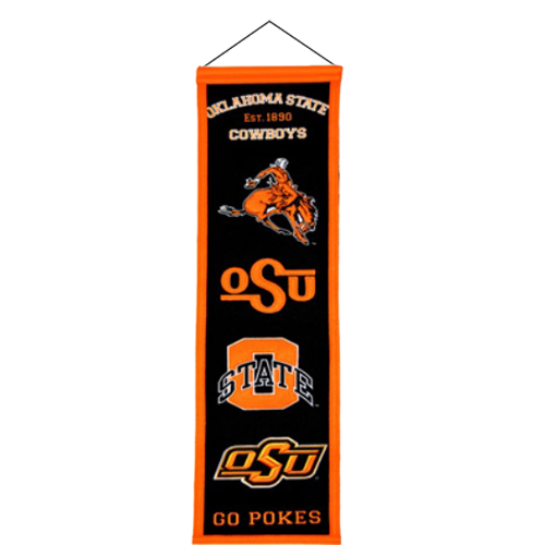 Oklahoma State Cowboys Logo Evolution Heritage Banner