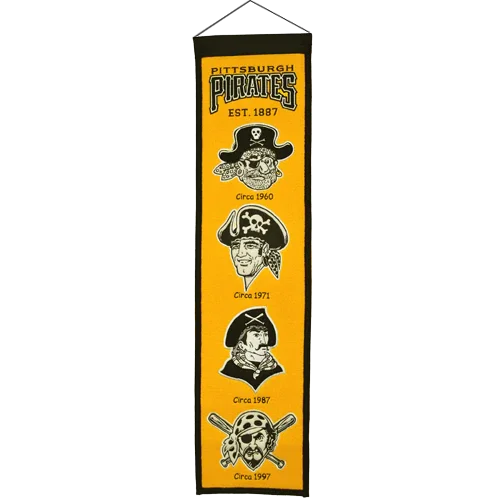 Pittsburgh Pirates Logo Evolution Heritage Banner