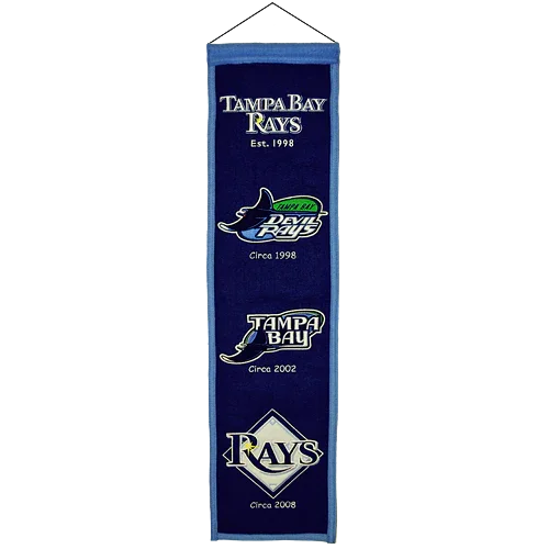Tampa Bay Rays Logo Evolution Heritage Banner