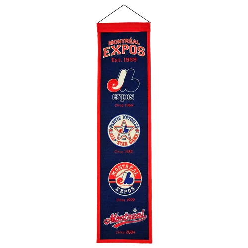 Montreal Expos Logo Evolution Heritage Banner
