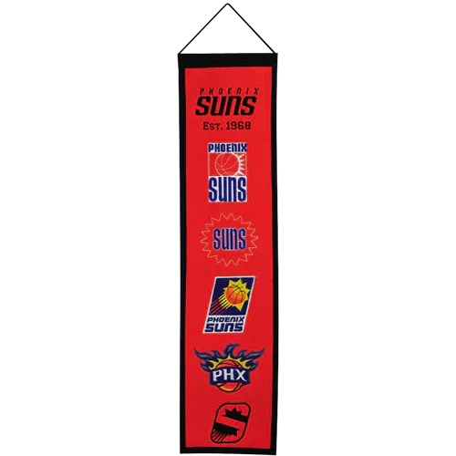 Phoenix Suns Logo Evolution Heritage Banner