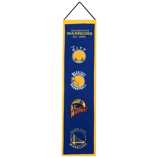 Golden State Warriors Logo Evolution Heritage Banner