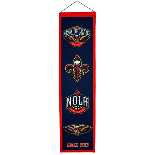 New Orleans Pelicans Logo Evolution Heritage Banner