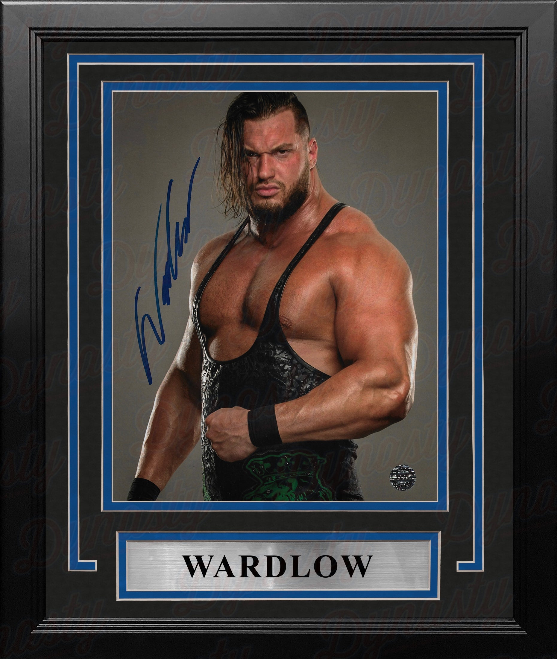 Wardlow Studio Pose Autographed AEW Wrestling 8" x 10" Framed Photo