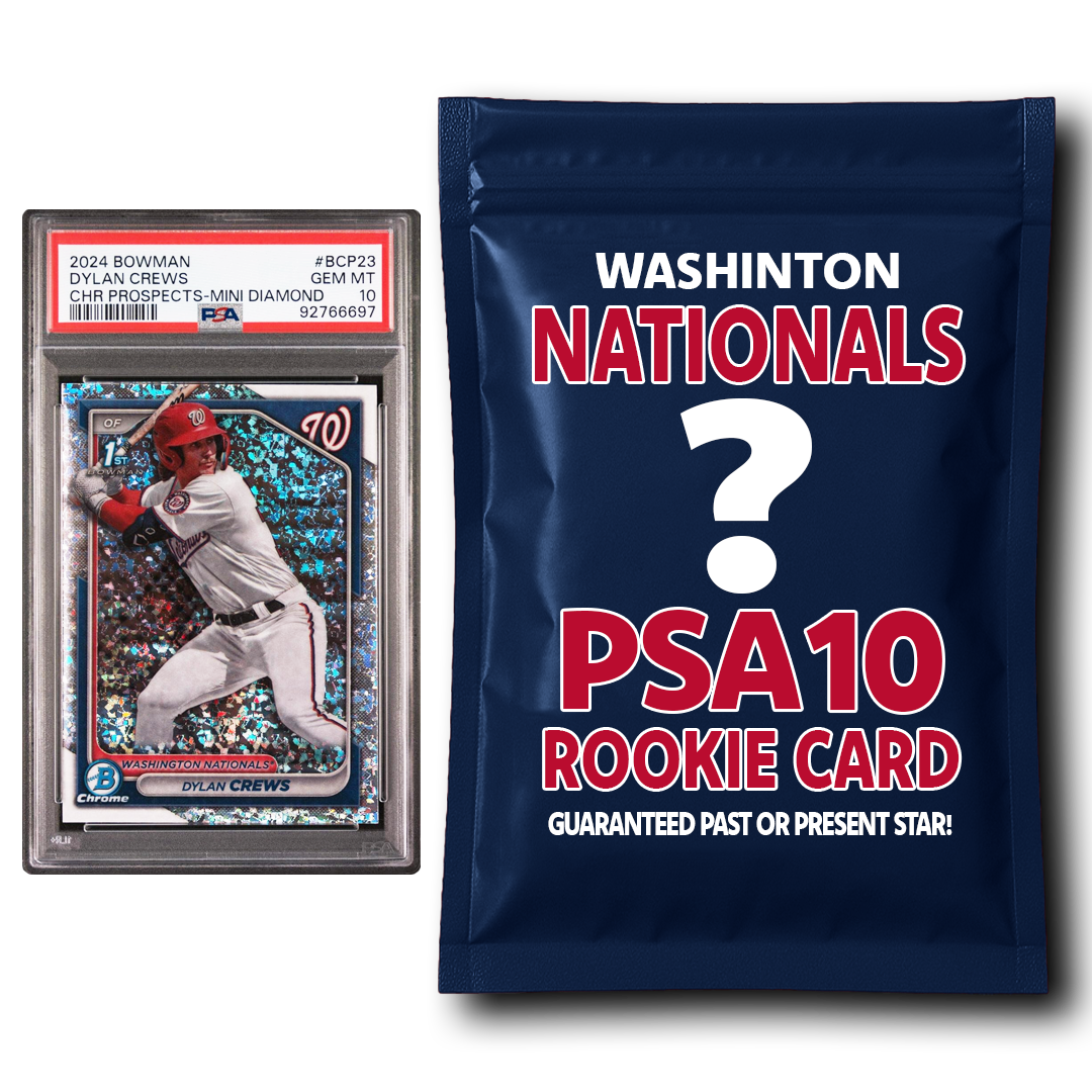 Washington Nationals PSA 10 Graded Rookie Card Mystery Pack