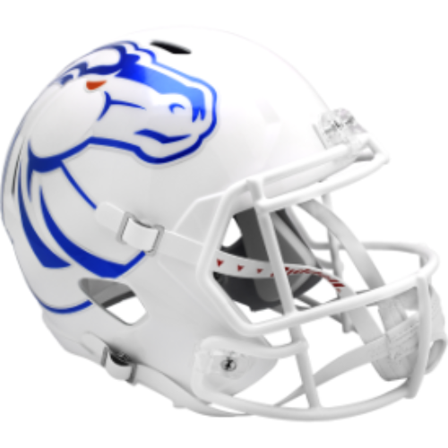 Boise State Broncos Full Size Speed Replica Football Helmet White- NCAA