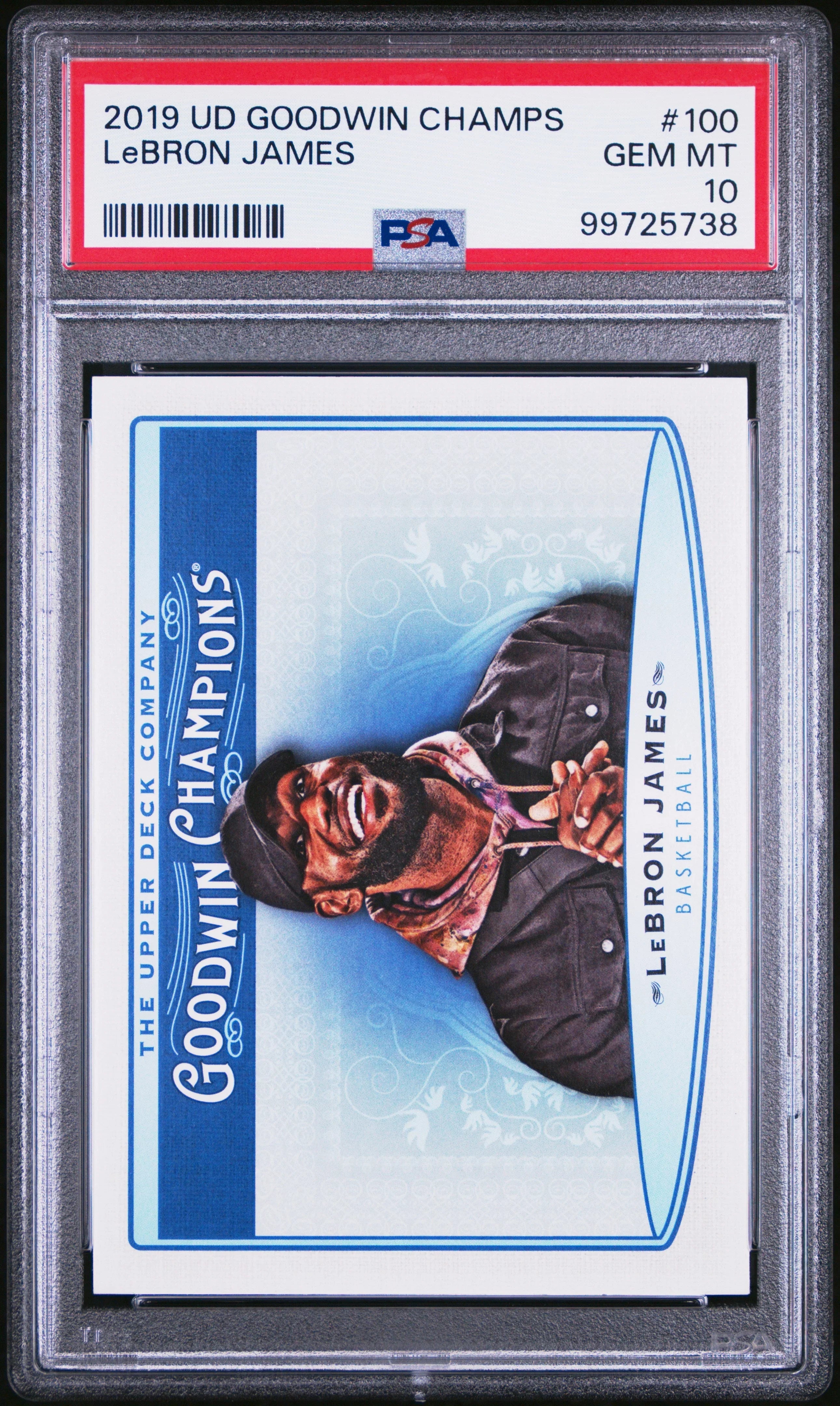 2019 UPPER DECK GOODWIN CHAMPIONS LeBRON JAMES #100 - PSA 10