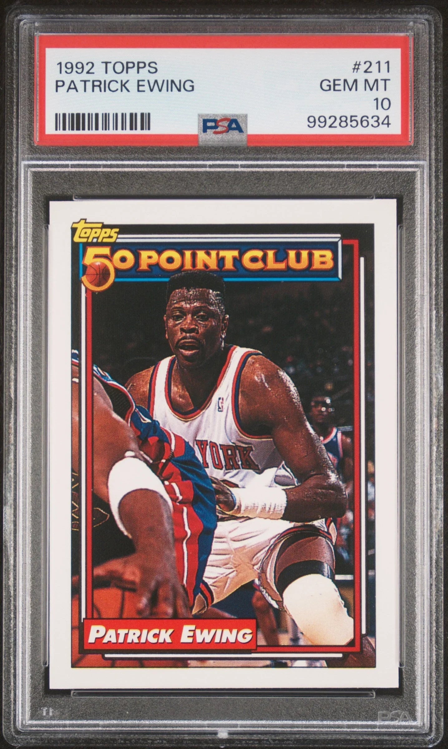 1992 TOPPS PATRICK EWING #211 - PSA 10