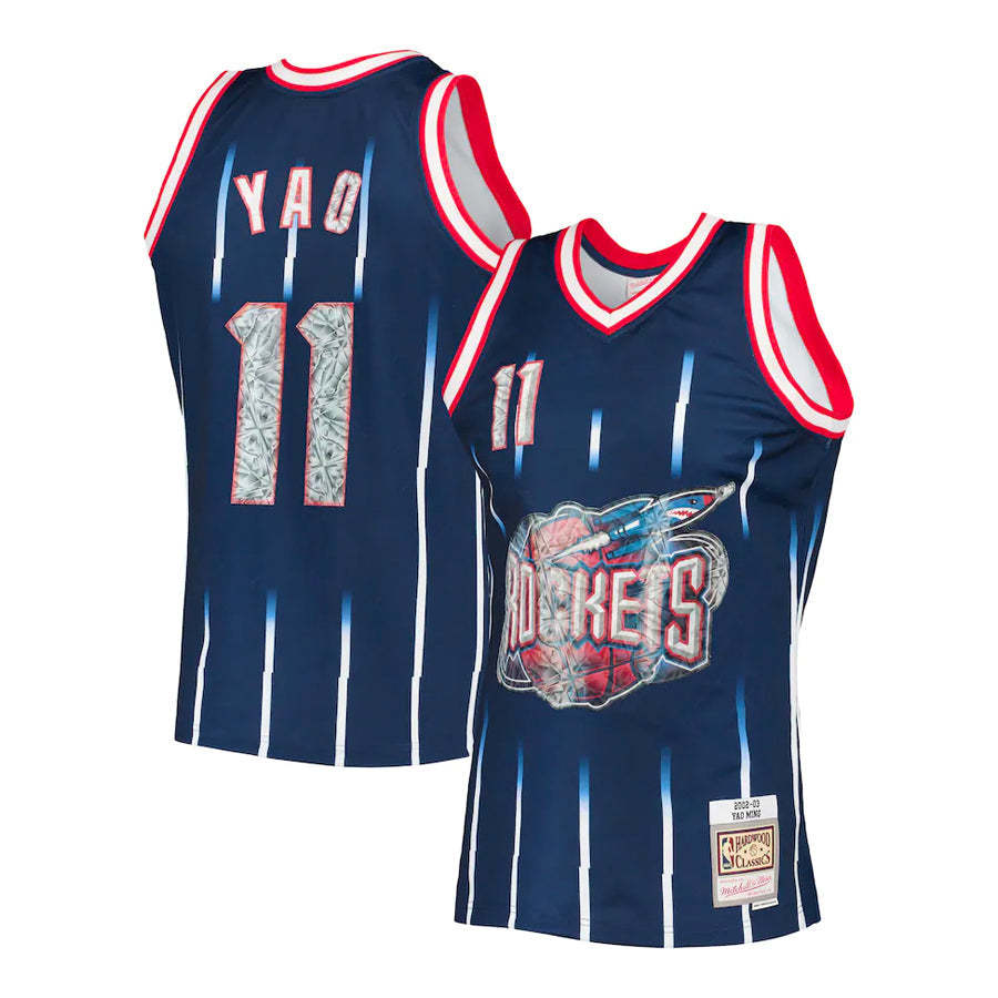 Yao Ming Houston Rockets Mitchell & Ness 1996-97 75th Anniversary Diamond Swingman Jersey