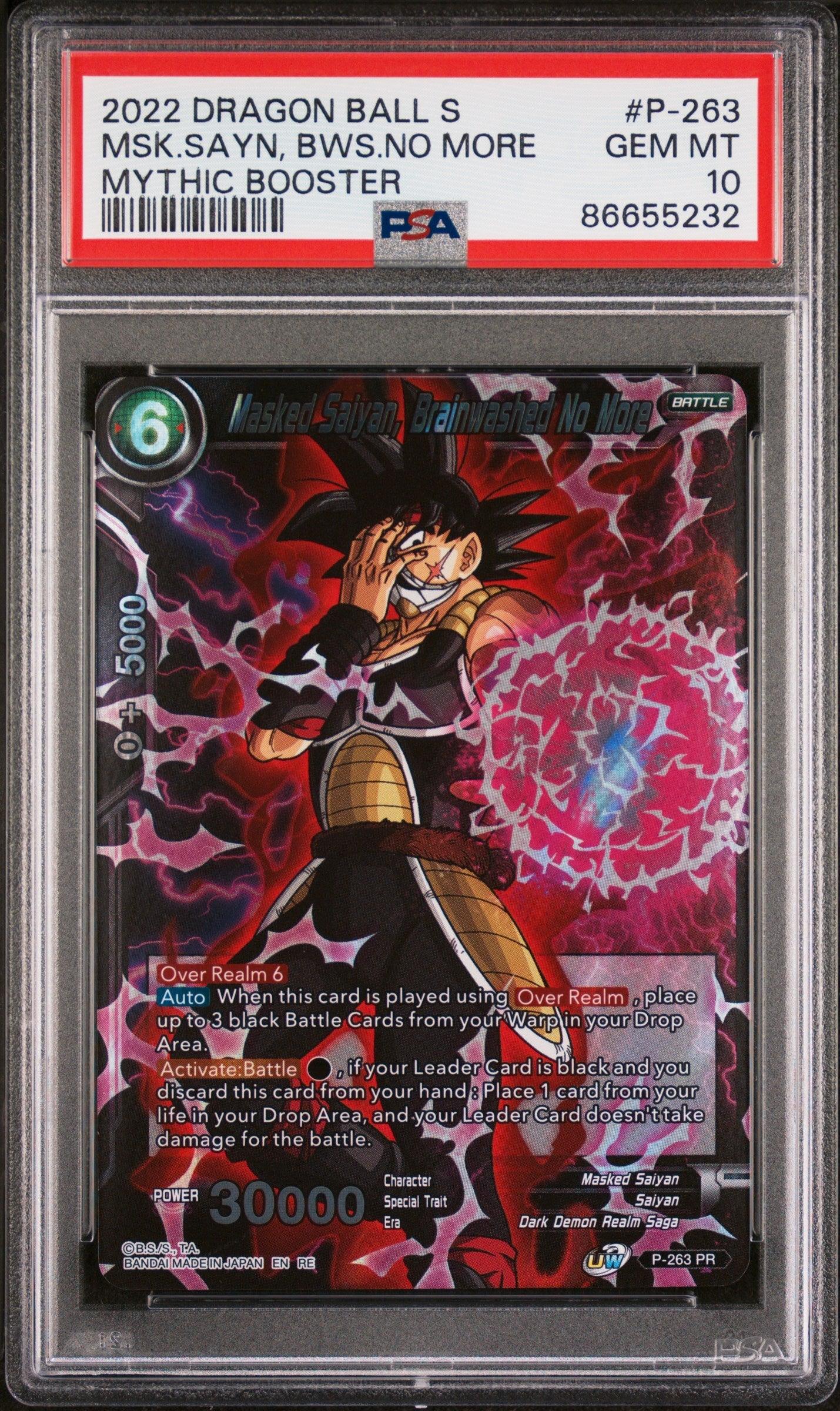 2022 DRAGON BALL SUPER MYTHIC BOOSTER MSK.SAYN, BWS.NO MORE #P-263 - PSA 10