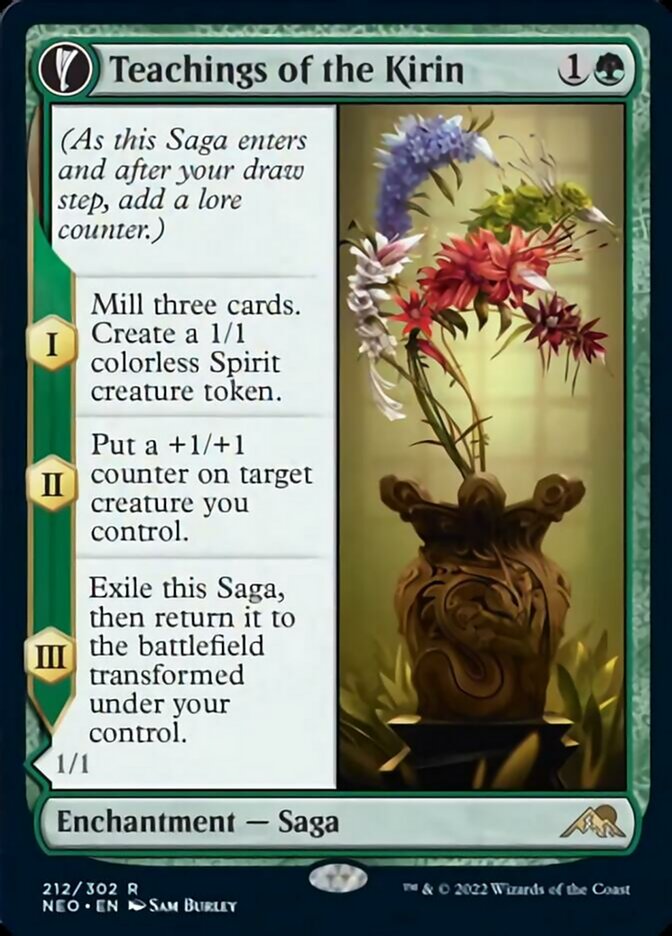 Teachings of the Kirin // Kirin-Touched Orochi (NEO-212) - Kamigawa: Neon Dynasty: (fandfc, enchantment)