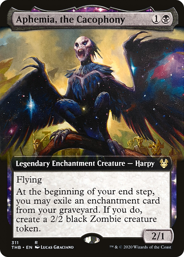 Aphemia, the Cacophony (THB-311) - Theros Beyond Death: (enchantment, Extended Art)