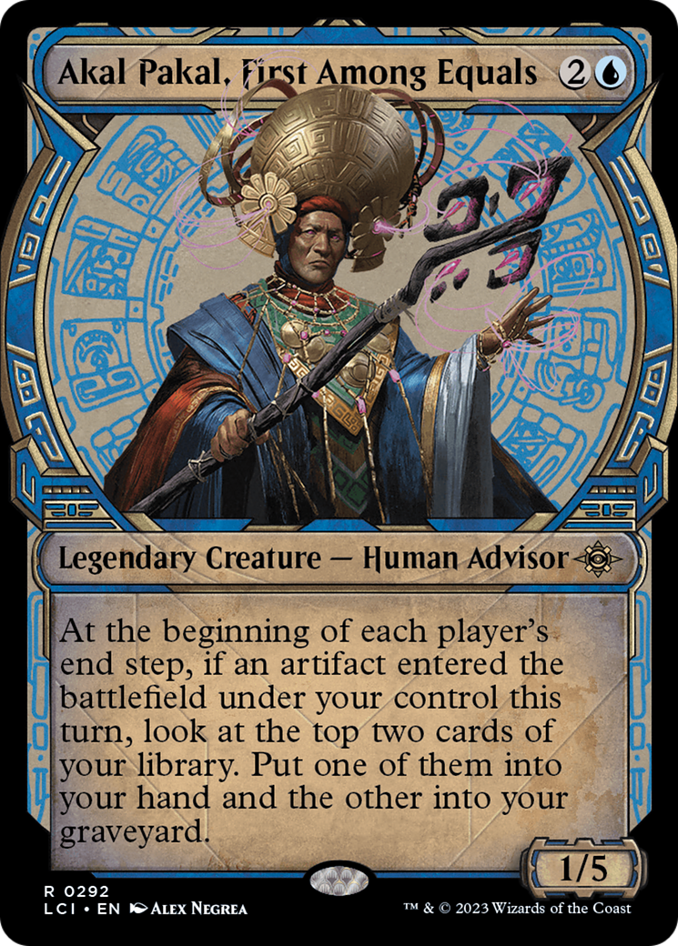 Akal Pakal, First Among Equals (LCI-292) - The Lost Caverns of Ixalan: (Showcase) Foil