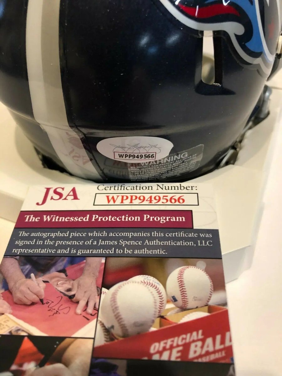 Aj Brown Autographed Signed Tennessee Titans Mini Helmet Jsa Coa