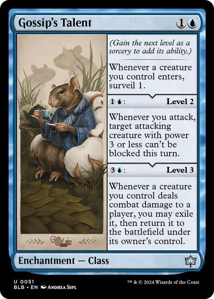 Gossip's Talent (BLB-051) - Bloomburrow Foil