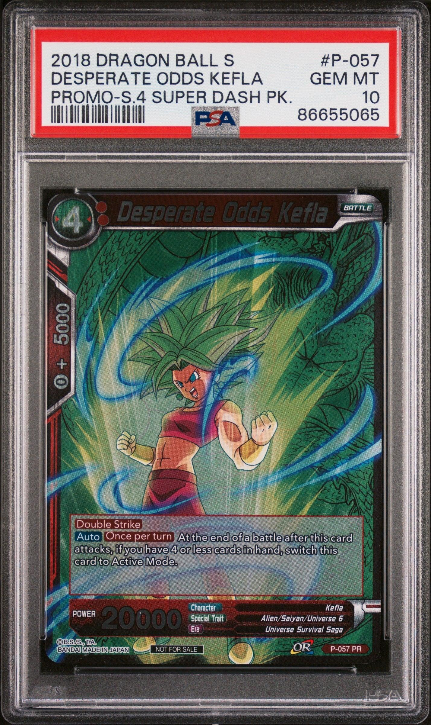2018 DRAGON BALL SUPER DESPERATE ODDS KEFLA #P-057 - PSA 10
