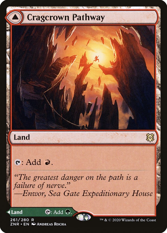 Cragcrown Pathway // Timbercrown Pathway (ZNR-261) - Zendikar Rising Foil