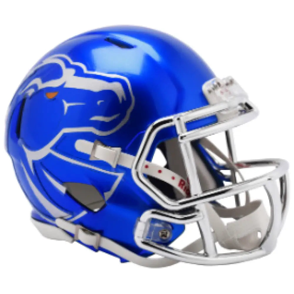 Boise State Broncos NCAA Mini Speed Football Helmet Blue Metallic - NCAA