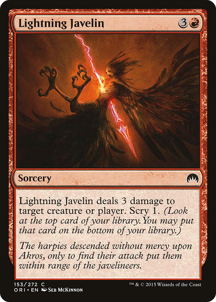Lightning Javelin (ORI-153) - Magic Origins