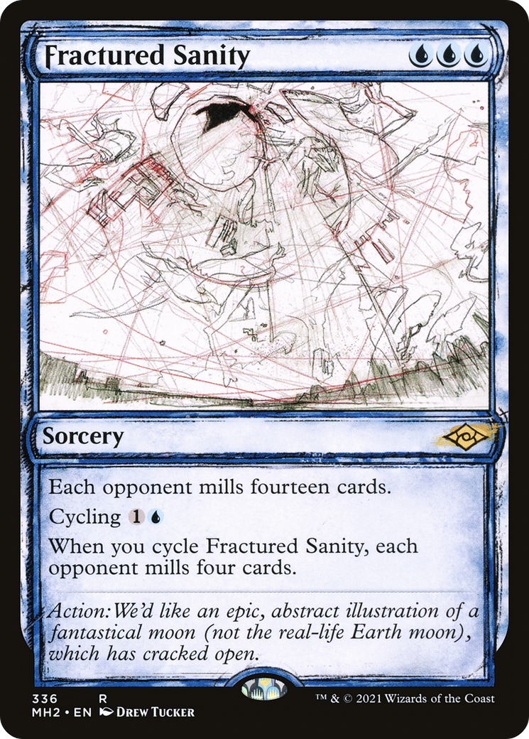 Fractured Sanity (MH2-336) - Modern Horizons 2: (Showcase) Foil