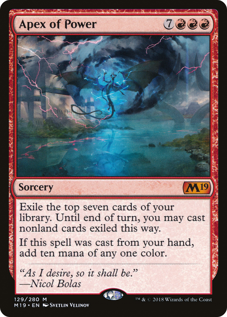 Apex of Power (M19-129) - Core Set 2019 Foil