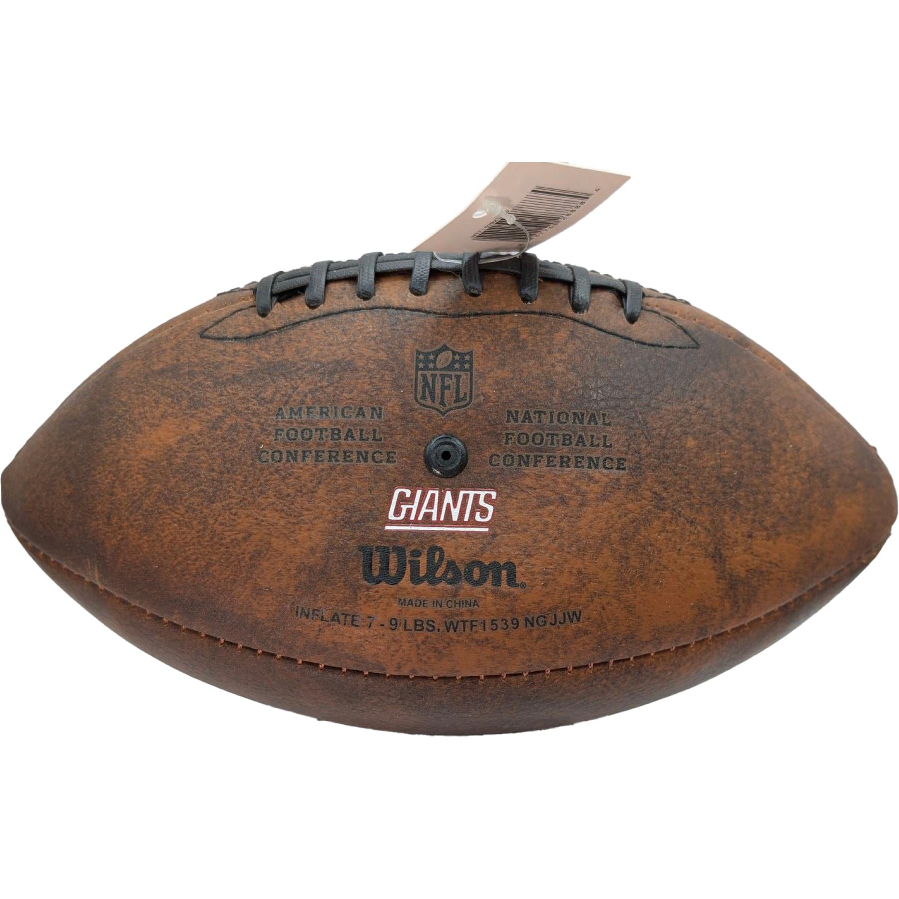Wilson New York Giants Logo - Junior Size Throwback Football