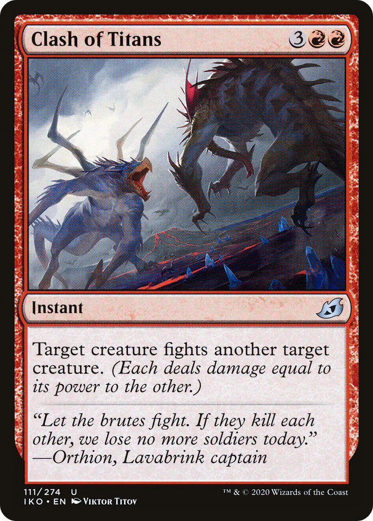 Clash of Titans (IKO-111) - Ikoria: Lair of Behemoths Foil