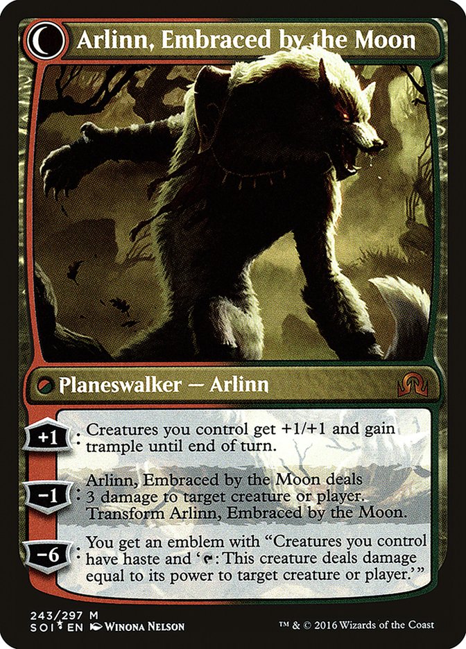 Arlinn Kord // Arlinn, Embraced by the Moon (PRE-243S) - Shadows over Innistrad Promos: (Double Faced Transform) Foil