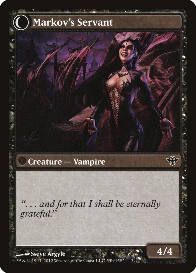 Chosen of Markov // Markov's Servant (DKA-055) - Dark Ascension: (Double Faced Transform) Foil