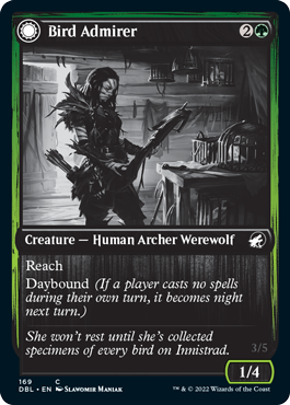 Bird Admirer // Wing Shredder (DBL-169) - Innistrad: Double Feature: (Double Faced Transform) Foil