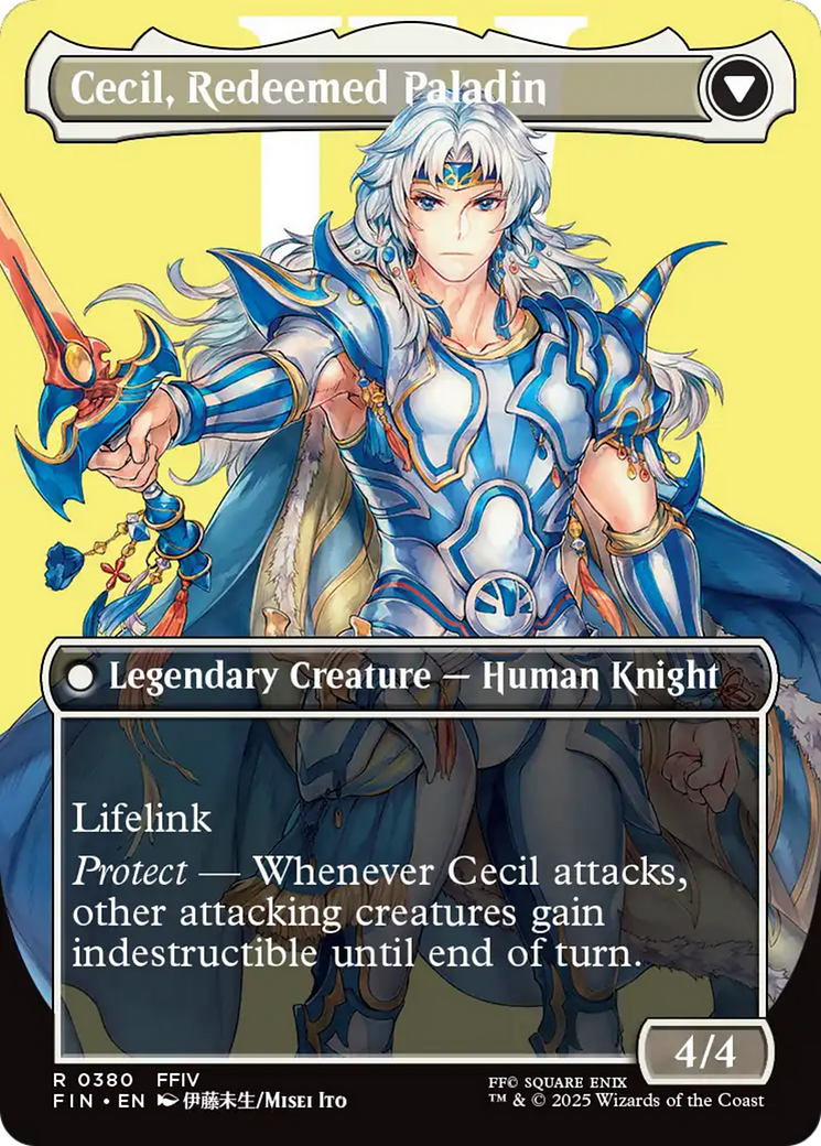Cecil, Dark Knight (Borderless) (FIN-380) - FINAL FANTASY (Borderless) Foil