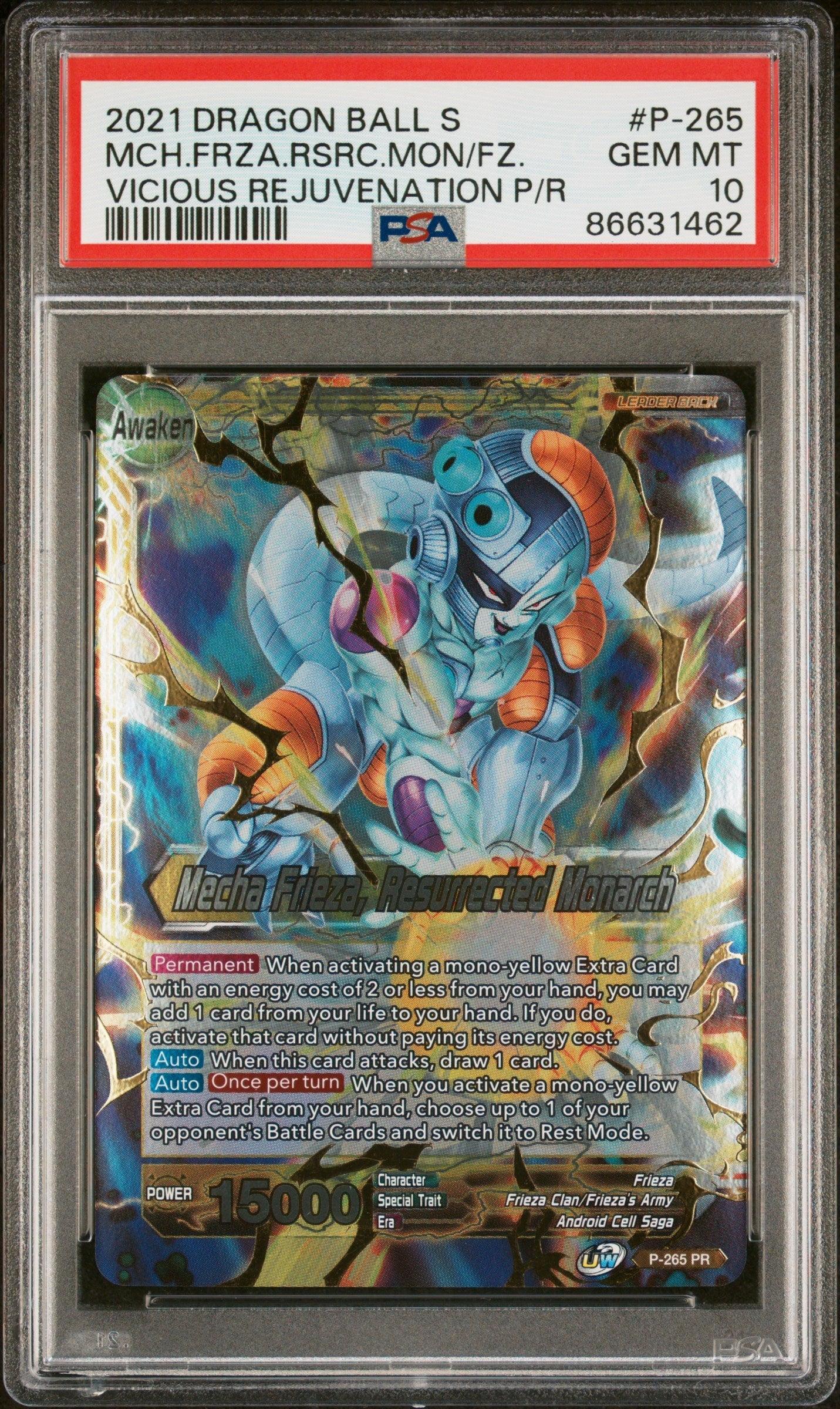 2021 DRAGON BALL SUPER UNISON WARRIOR MCH FRIEZA, RSC MNRCH #P-265 - PSA 10